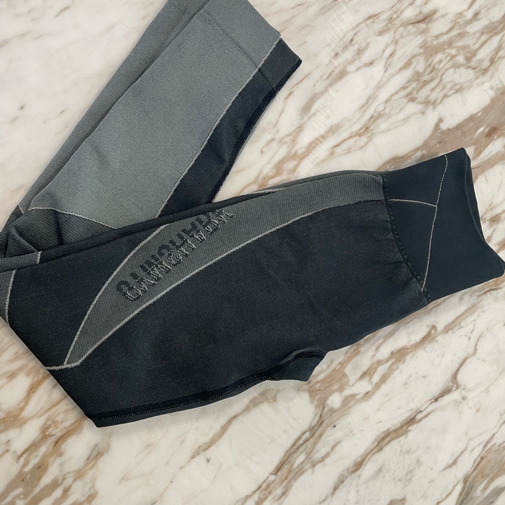 Gymshark Charcoal and Light Gray Leggings